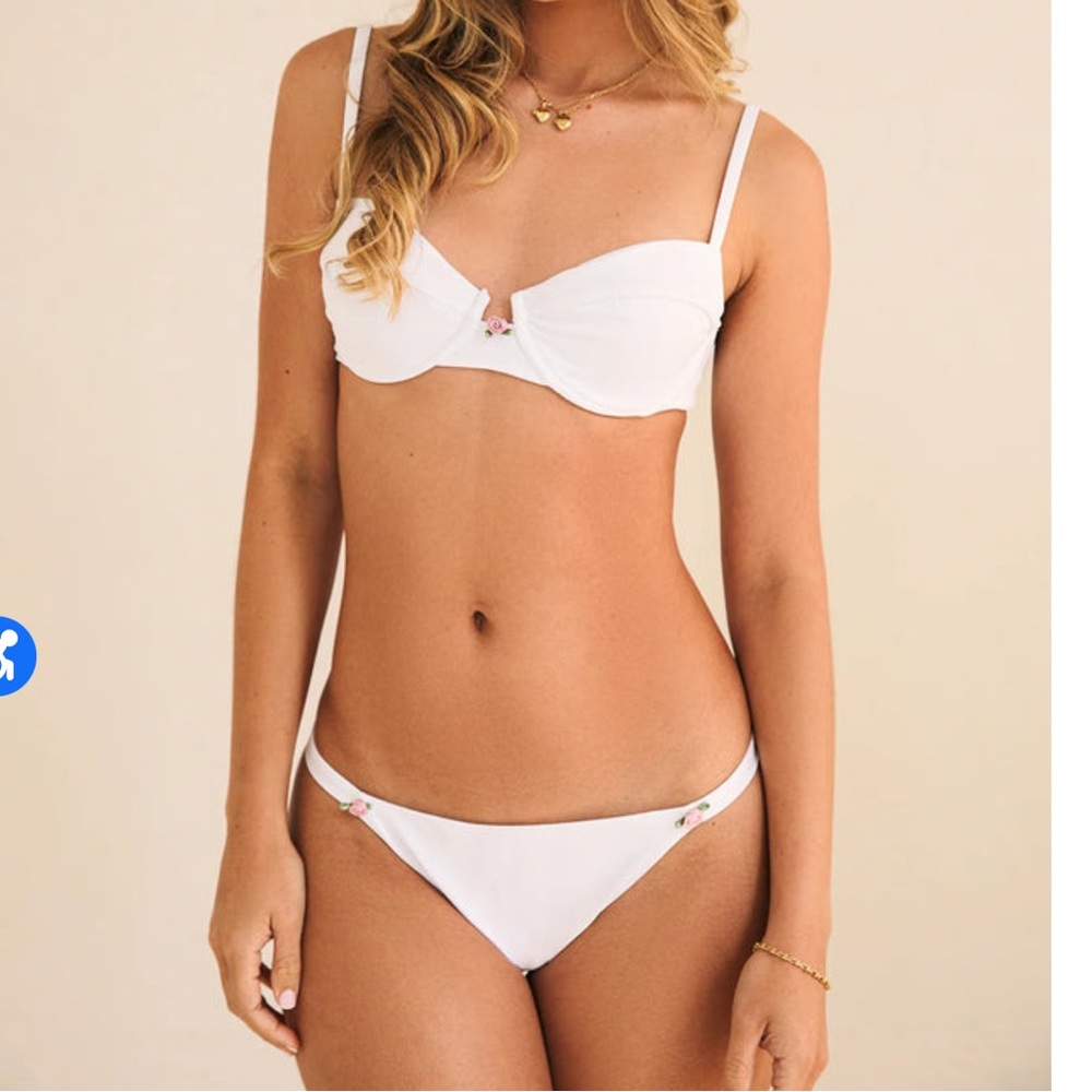 Dippin Daisys Harbor Cheeky Bikini Bottom and Gigi Underwire Bikini Top, size S